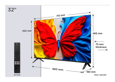 TV TCL 32S59K S Series, 32", QLED FHD, Android TV, i zi