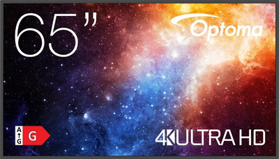 Ekran profesionist Optoma N3651K, 65\", 4K Ultra HD, LED, Wi‑Fi, i zi