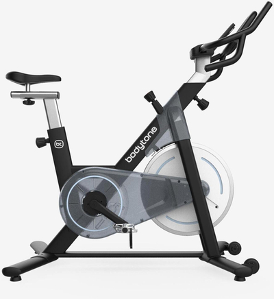 Спининг велосипед Bodytone DS25 Plus, тркало 18kg, магнетно кочење, црн