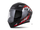 Helm integral Cassida Orbit StriX 2026, polikarbonat, vizor dielli, e kuqe gri bardhë e zezë