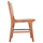 Karrige ngrënieje Nesha druri teak & litar 50×62×85 cm (HM9386.01)