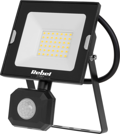Reflektor LED Brennenstuhl 30W me sensor lëvizje edhe sensor muzgu, 4000K