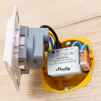 Matës energjie smart Shelly Qubino Wave PM Mini, Z Wave Plus, 16A, i bardhë