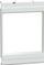 Pllakë prerëse PrismaSeT G Schneider LVS03903, 96 x 96 mm, 3 module, e bardhë