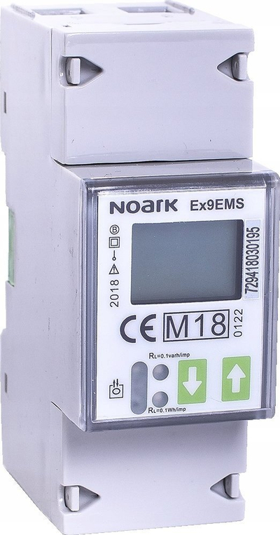 Matës energjie Wallbox Chargers MID, 1 fazë, gjer në 100A, gri