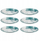 Set pjata ëmbëlsire Secret de Gourmet LILY, porcelan, 6 copë, 19 cm, të bardha