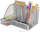 Organizues tavoline Net Desk Organizer, rrjetë metali, shumëndarës, i zi