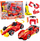Lodër makinë garash X Modify Ride Racing Team, set montimi 36 pjesë, drita dhe tinguj, e kuqe