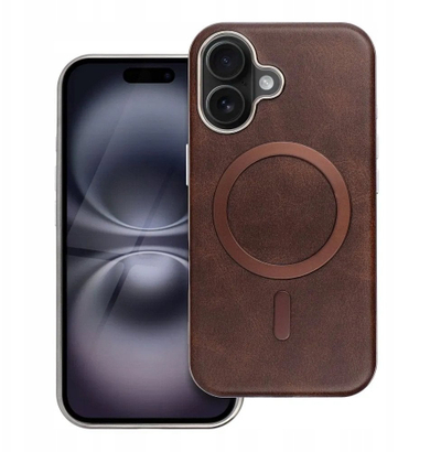 Mbulesë telefoni OEM GENTLEMAN MAG COVER për iPhone 11, rrin në rregull me MagSafe, ngjyrë kafe