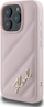 Maskë telefoni Karl Lagerfeld Quilted Signature për iPhone 16 Pro 6.3", rozë