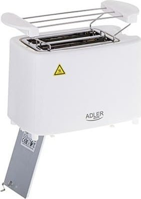 Tosteri Adler AD 3223, 900W, 2 feta, i bardhë