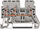 Bllok terminal Wago 870-682, 3 përçues, 2.5mm², gri