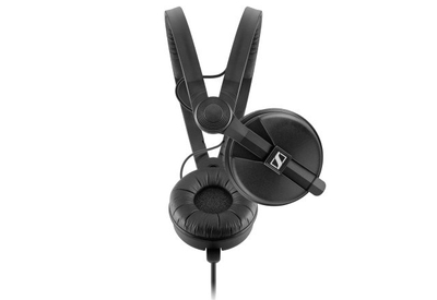 Kufje mbi vesh Sennheiser HD 25, profesionale DJ, të zeza