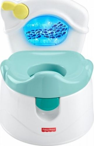 Oturak Mattel Potty me peshq, i bardhë