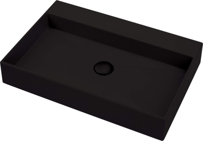 Lavaman Deante Correo, countertop, granit, i zi mat
