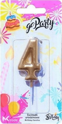Qiri ditlindje Mk Trade SH-719-4, numri 4, ari metalik