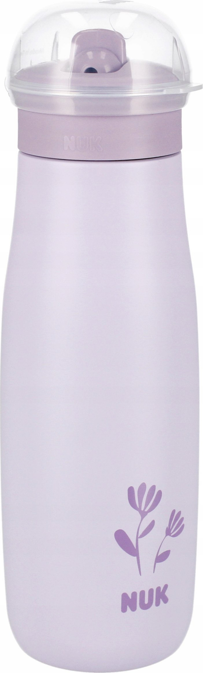 Gotë çeliku për fëmijë Nuk Mini-Me Flip Steel, 500ml, 12m+, vjollcë