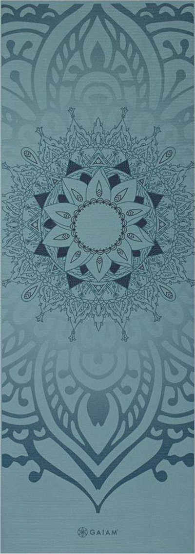 Dyshek yoga Gaiam Premium Nagara 62893, 6mm, PVC, jeshile deti