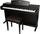 Пијано дигитално Kurzweil M115, 88 тастери, со стол, розово дрво