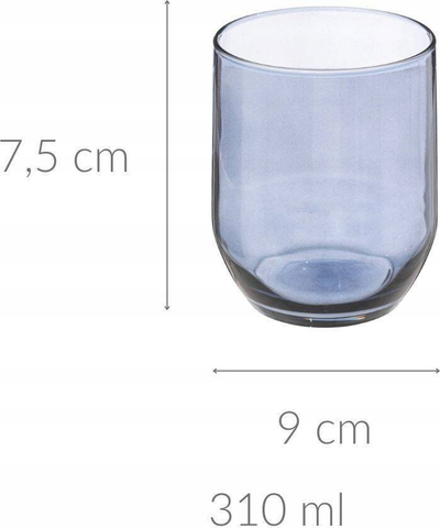 Gotë uji TKS Paol Blue Tumbler, 31cl, blu
