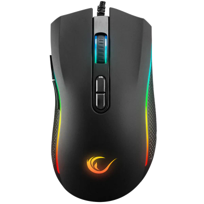 Maus Gaming  Rampage SMX‑R44 V2 –Makro, 12800 DPI, RGB LED, 80M Klick, Huano Switch – I Zi