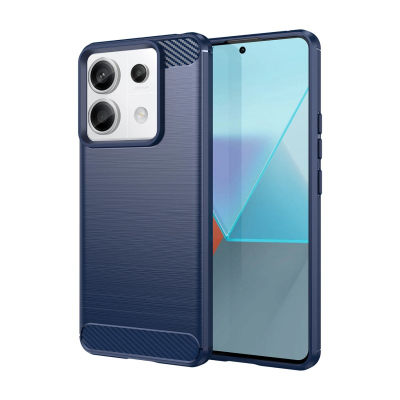 Kapak karboni për Xiaomi Redmi Note 13 Pro, TPU, antirrëshqitës, blu