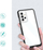 Mbrojtëse telefoni Clear 3n1 për Samsung Galaxy A33 5G, transparente, me kornizë TPU të zezë