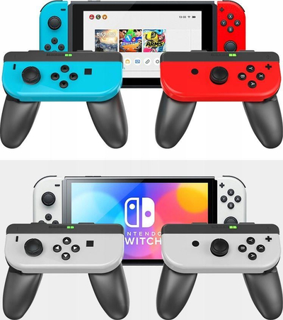 Dorezë lojërash JYS për Nintendo Switch Joy-Con, komplet 2 copë, e zezë