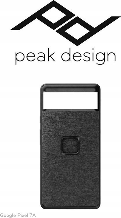 Kuti mbrojtëse Peak Design Mobile Everyday Case për Pixel 7a, pëlhurë, gri charcoal