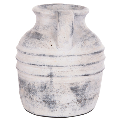 Vazo dekorative HomeMarkt VERMO HM4398, terrakote, 21x22cm, gri e çelët