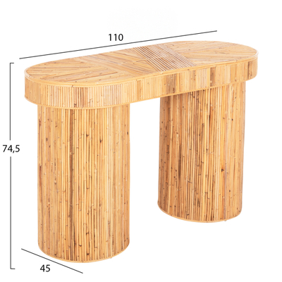 Konzolë ovale Gatsby 110×45×74,5 Hcm (HM9871)