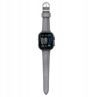 Rrip dore AmazingThing Class Band për Apple Watch, lëkurë, 45 46 49 mm, gri