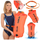 Bojë noti me ajër Enero Safety Buoy Dry Pocket, 72x36 cm, xhep që s’e merr uji, portokalli