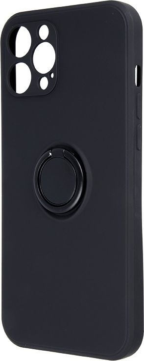 Kapak me unazë për telefon iPhone X XS, mbrojtës, i zi