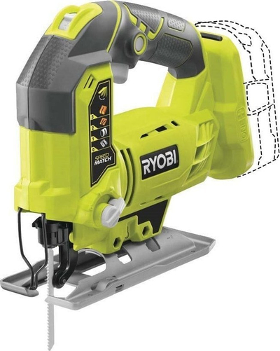 Sharrë pendulare me bateri Ryobi R18JS-120S, 18V, thellësi prerjeje 10 cm, jeshile