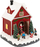 Fshat dekorativ Krishtlindjesh Feeric Santa’s House and Children, 16 LED, animuar, i kuq