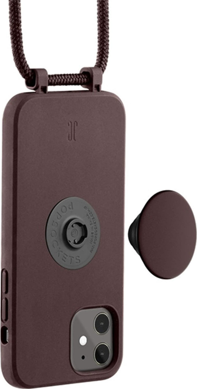 Futrollë Just Elegance PopGrip për iPhone 11 XR, TPU, me rrip, truffle