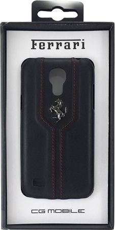 Kllëf telefoni Ferrari Monte Karlo për Samsung Galaxy S4 Mini, lëkurë, i zi