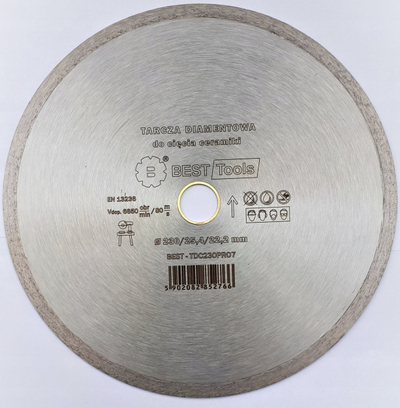 Disk diamanti Best Tools Puma, 230mm, vrimë 25.4 22.2mm, argjendtë