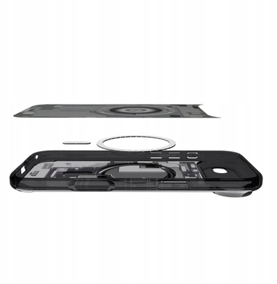 Mbulesë telefoni Spigen Ultra Hybrid Zero One MagSafe, për iPhone 17 Air dhe iPhone 17 Pro, transparente me kornizë të zezë