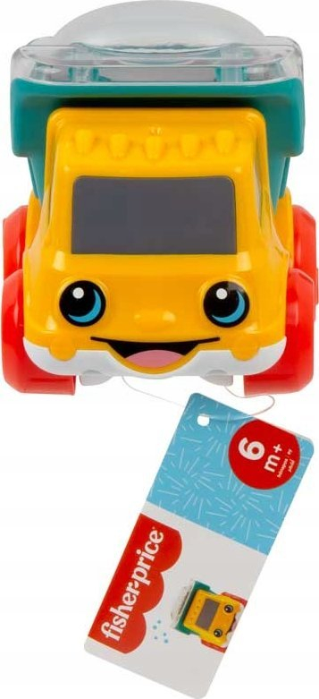 Лентачка играчка автомобил Fisher Price Push Along, за бебиња 6m+, повеќебојна