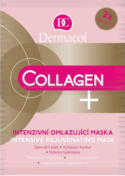 Maskë për fytyrë Dermacol Collagen Plus, që rinovon, 2 x 8g