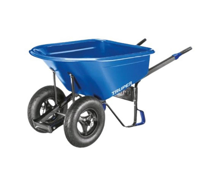 Karrocë dore Truper PH7-2W, 147L, me 2 rrota, plastike, blu