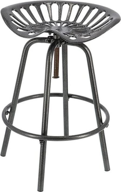 Karrige bari Fallen Fruits Tractor Chair, metal, lartësi e rregullueshme, gri