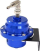 Regulator presioni karburanti TurboWorks AN6, me manometër, blu