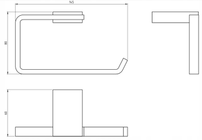 Mbajtës letre higjienike FDesign FD6 KEL 09 11, koleksioni Kelly, krom me shkëlqim, ngjyrë argjendtë