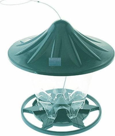 Ushqyes zogjsh Greenmill me çati, plastik, 18.8 cm, jeshil