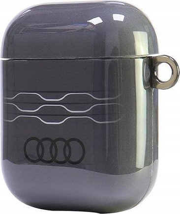 Mbulesë për AirPods Audi IML Geometric Pattern, për gjeneratën 1 dhe 2, gri