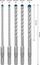 Set spiralash betoni Bosch EXPERT SDS plus-7X 2608900198, 5 copë, 6-10mm