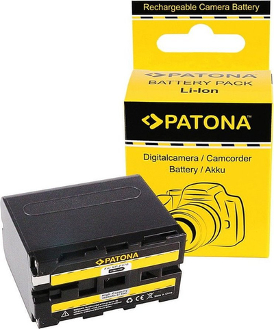 Bateri për kamerë Patona NP-F970, 6600mAh, 7.2V, e zezë